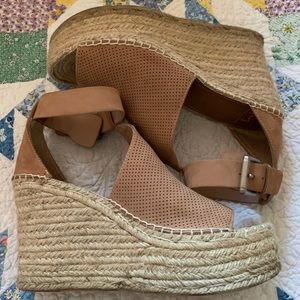 Summer wedge sandals